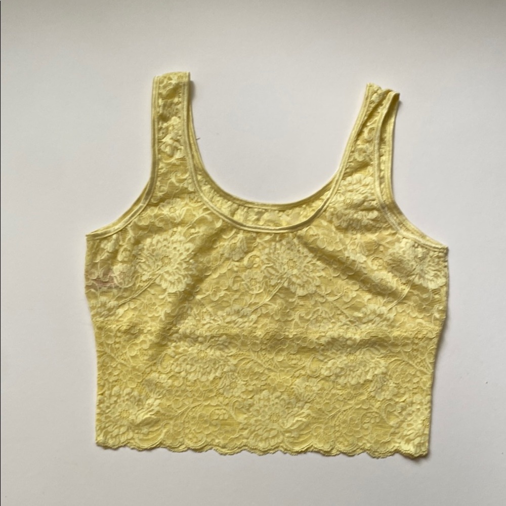 Coquille Yellow Lace Camisole